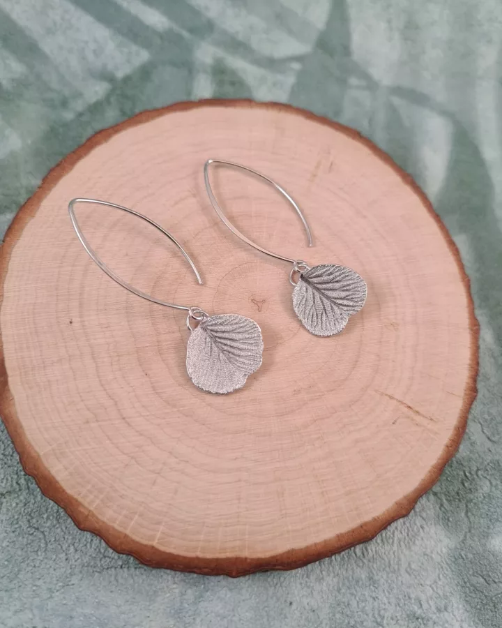 Boucles d'oreilles feuilles de kiwier