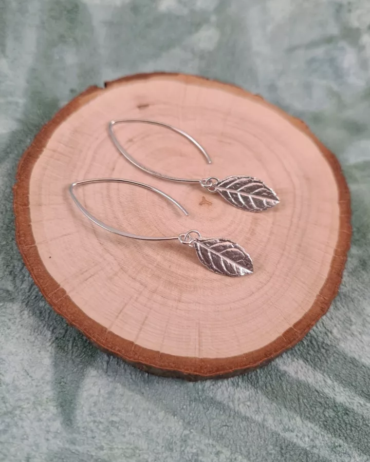 Boucles d'oreilles folioles de frêne