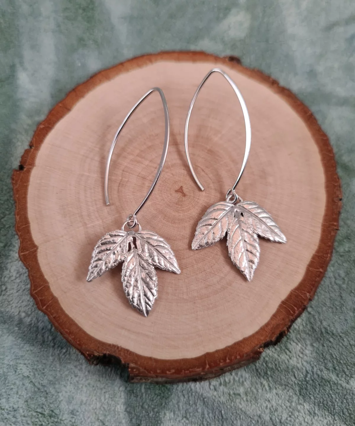 Boucles d'oreilles folioles de frêne