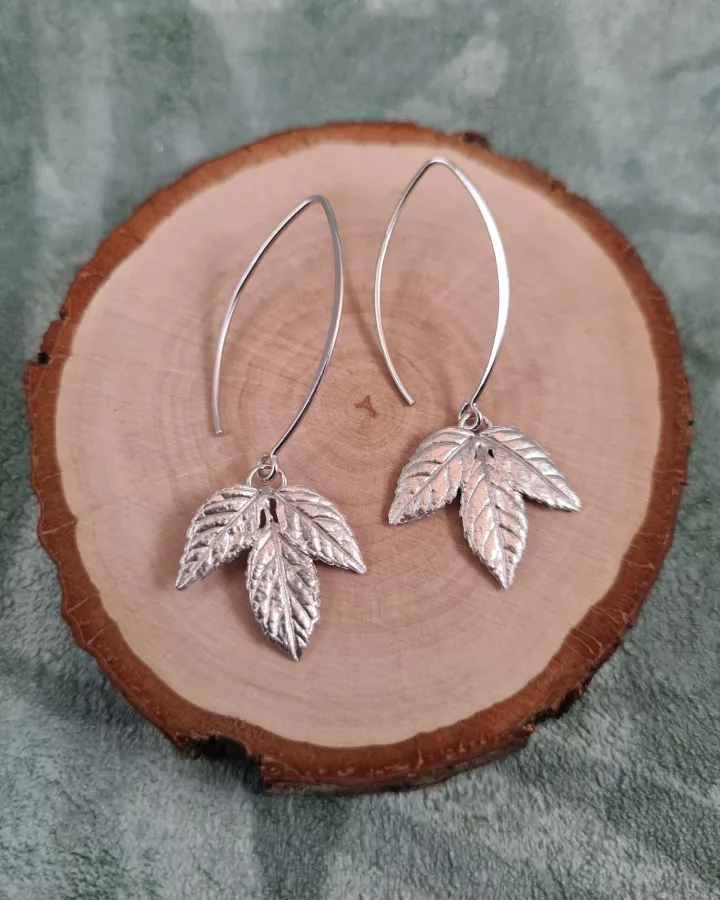 Boucles d'oreilles folioles de frêne