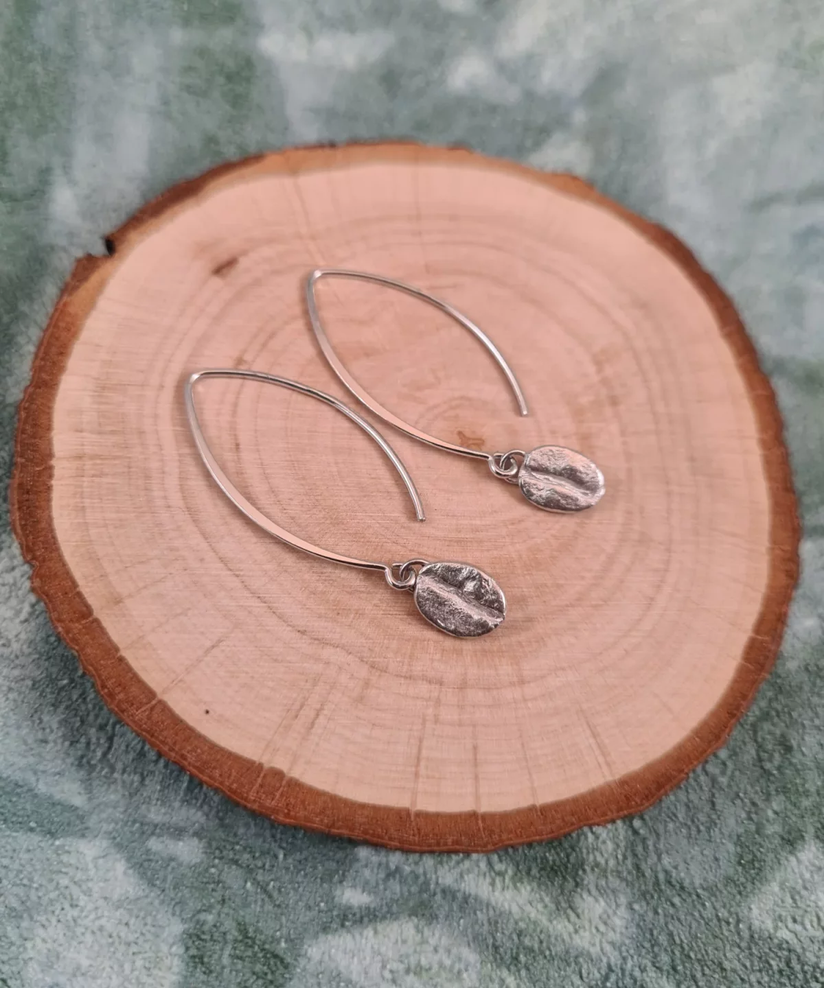 Boucles d'oreilles grains de café
