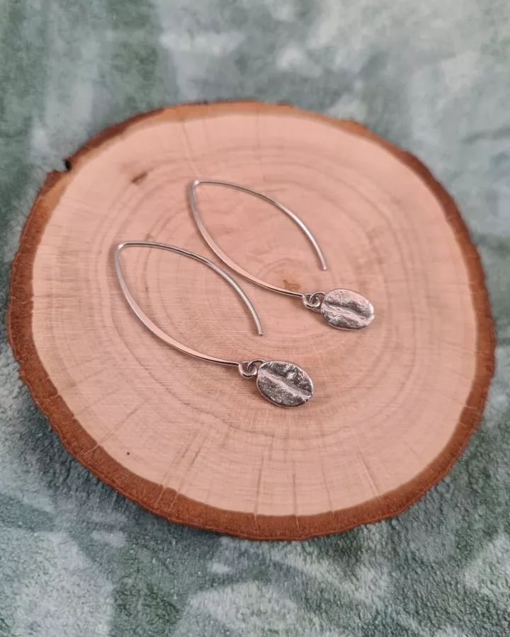 Boucles d'oreilles grains de café