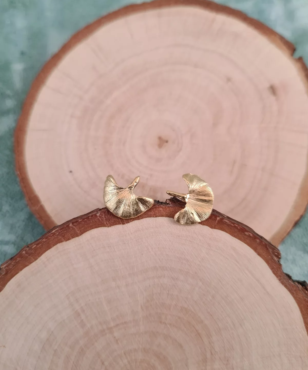 Clous d'oreilles feuilles de ginkgo