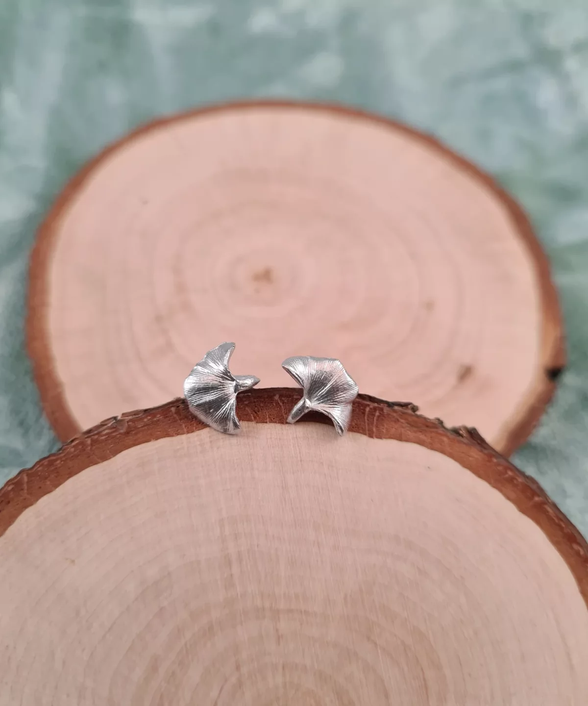 Clous d'oreilles feuilles de ginkgo